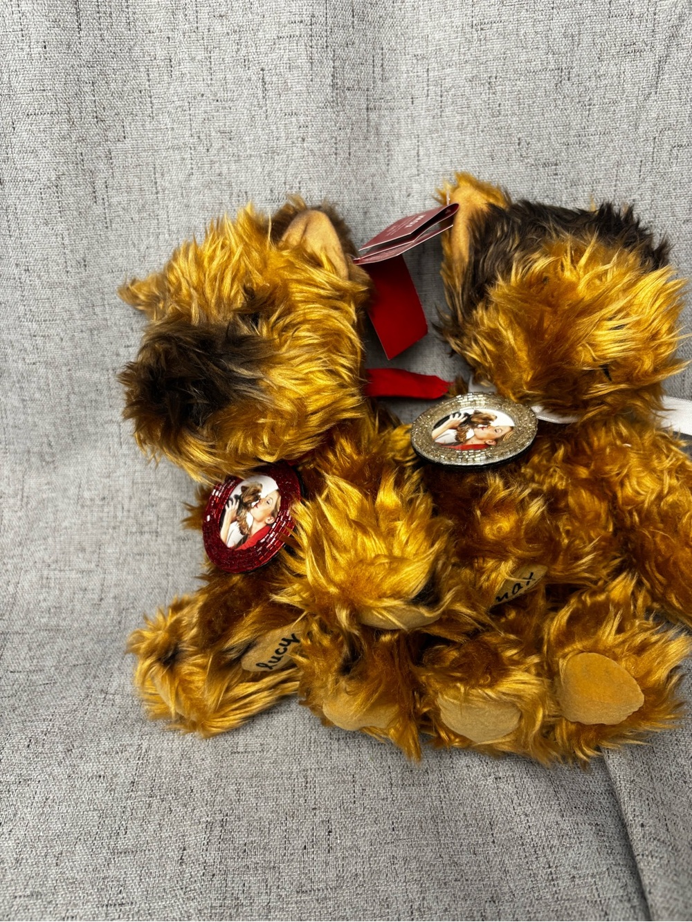 Plush Small Pet Toy - Golden Brown Faux Fur Puppy